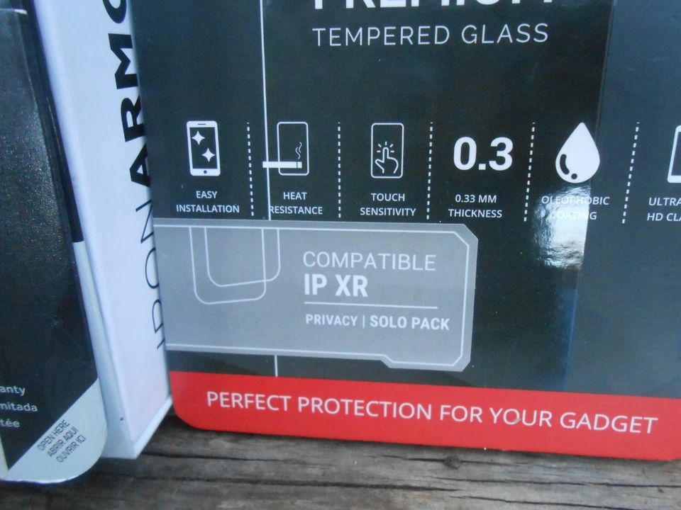 New iPhone XR Metallic Pink Protective Phone Case Stand w/ Tempered Glass - Image 4 of 4