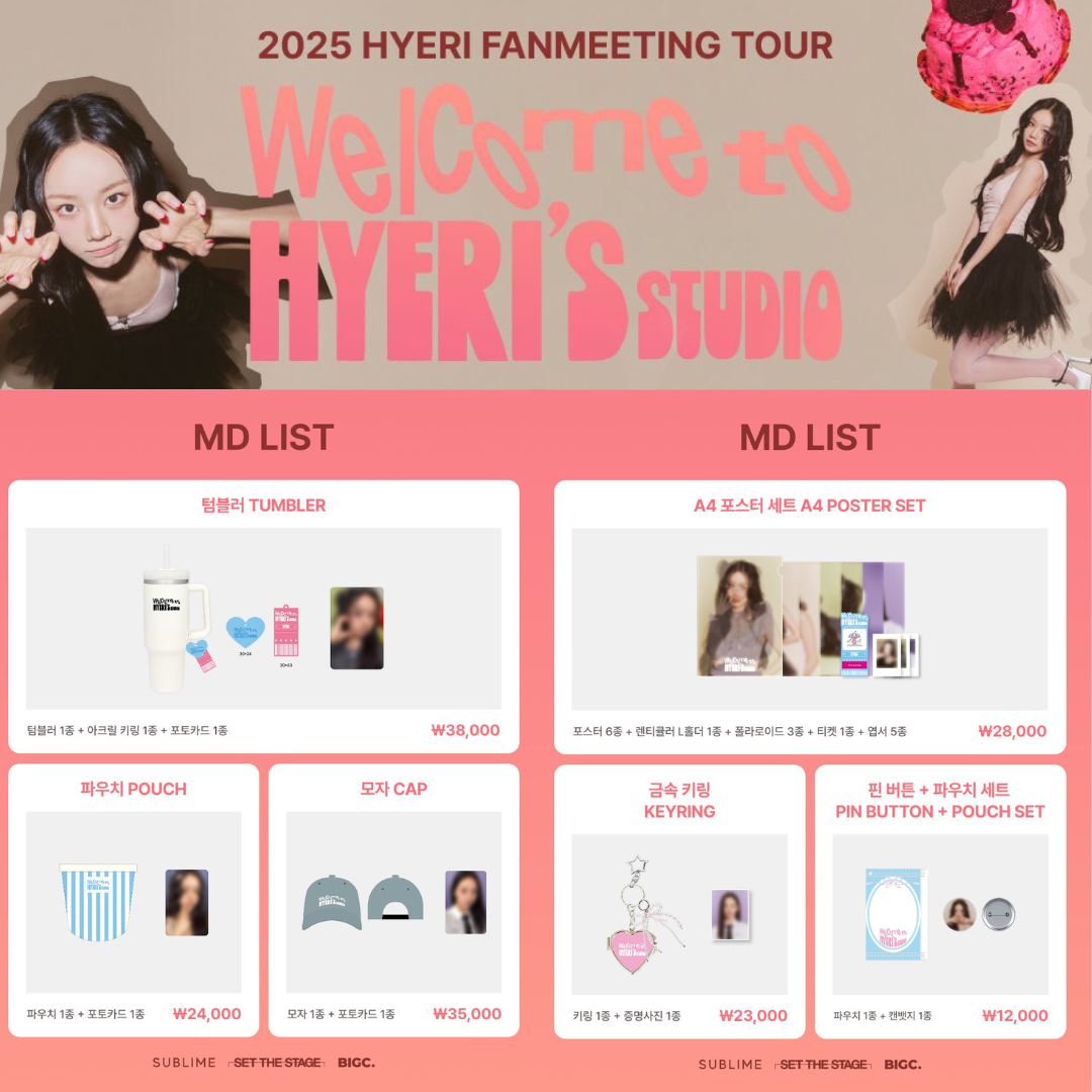 2025 HYERI FANMEETING TOUR WELCOME TO HYERI'S STUDIO IN SEOUL