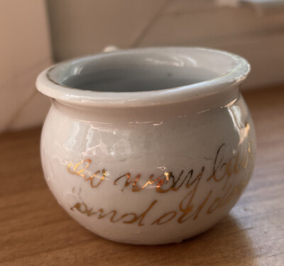 Victorian Germany Medical eye cup chamber pot 2” Goo Goo