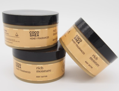 (3) Bath & Body Works COCO SHEA HONEY Fragranced Rich Moisture Body Butter 6.5oz