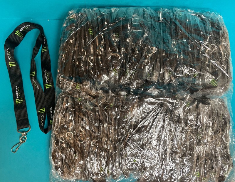 100 Monster Energy Drink Black Lanyard Keychain New Official Sealed (FL)