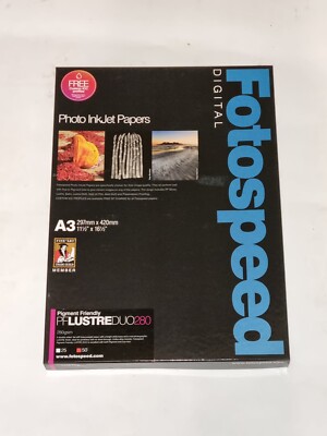 Fotospeed 7D065 - A3 - Pigment Friendly Lustre Duo 280 g/m² Inkjet Papier - 50er Pack