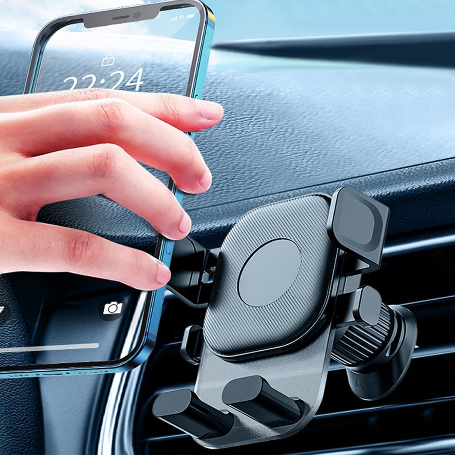 Phone Mount for Car Universal Cell Phone Holder Upgraded Bumpy Roads Friendly