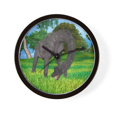 CafePress Dinosaur Brachiosaurus 10'' Wall Clock (1708165511)