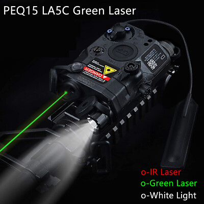WADSN PEQ15 LA5-C UHP Integrated Green Laser IR Pointer / Airsoft Light Device