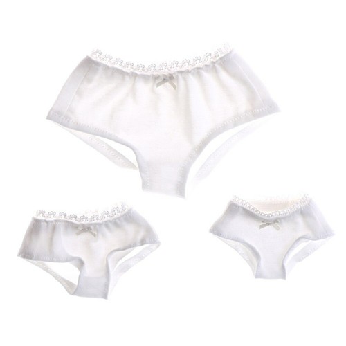 1/3 1/4 1/6 einfarbig weiße Unterwäsche Slips für BJD SD Dollfie Baby Puppen Kleidung - Bild 6 von 9