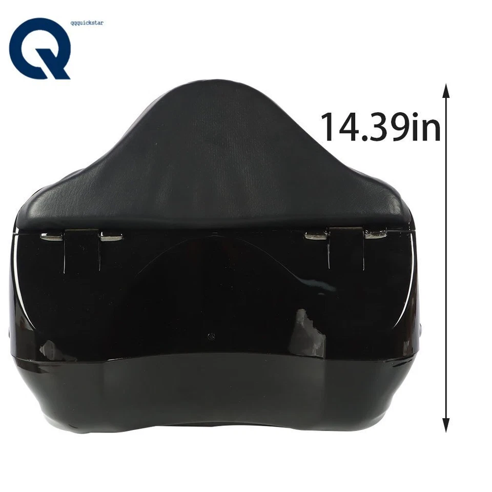 28L Motorcycle Trunk Case Tail Box Scooter Helmet Luggage Topbox w/Tail Light US - Image 3 of 4