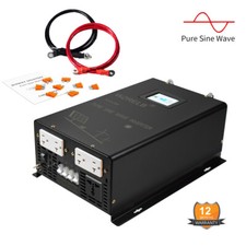 3000W Pure Sine Wave Inverter 24VDC120/240VAC Split Phase Solar System Car conve