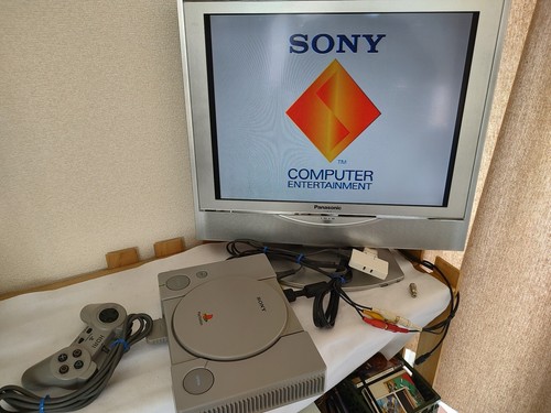 Sony PlayStation 1 Console PS1 NTSC-J w/Power and AC cable, Pads, working-f0815- - Picture 14 of 16