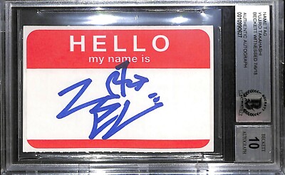 高橋@プロフィールをご確認下さい。 Yujiro Takahashi Signed Name Tag BAS COA New Japan Pro Wrestling