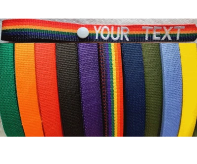 NAME TAPE FACTORY Custom embroidered Luggage Tag