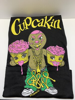BRWTNSS x Z-Man Cupcakin Black Alstyle Apparel T-Shirt Size Large Streetwear