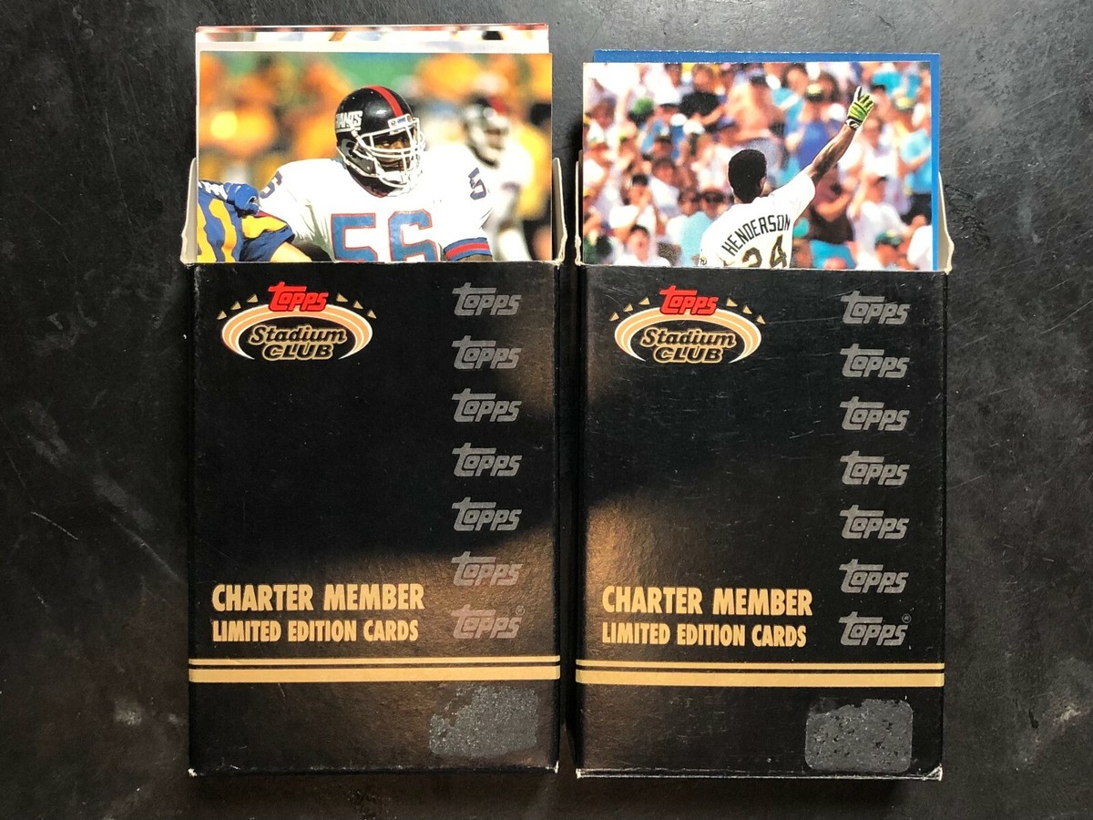 (2) Boxes 1991 Stadium Club Charter Member Limited Edition Cards. (50) Cards ea. (2) Boxes 1991 Stadium Club Charter Member Limited Edition Cards. (50) Cards ea.