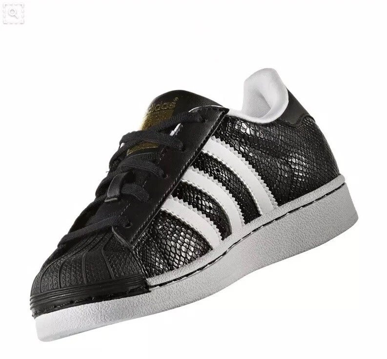 graduado El hotel Margarita Adidas Originali Superstar Rettile Bambini Bambine Scarpe Sportive Bianco e  Nero | eBay