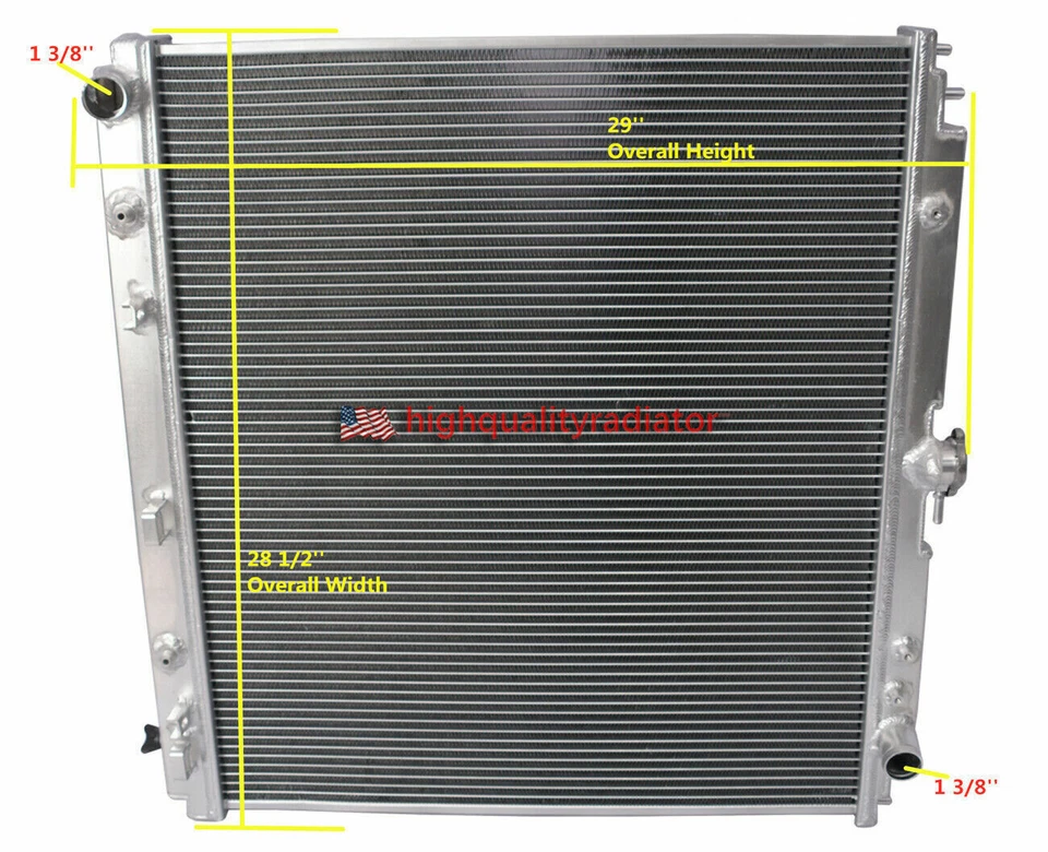DPI:2807 All Aluminum Radiator For 2005-2015 Nissan Xterra 4.0L V6 AT 3ROWS Foto 2 de 4