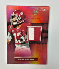 2023 Bowman University Alabama MALACHI MOORE RC Jersey Patch Red 5/5