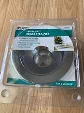 Plumb Works 6793337 Cast Brass Sink Strainer Commercial Grade Polish Chrome.