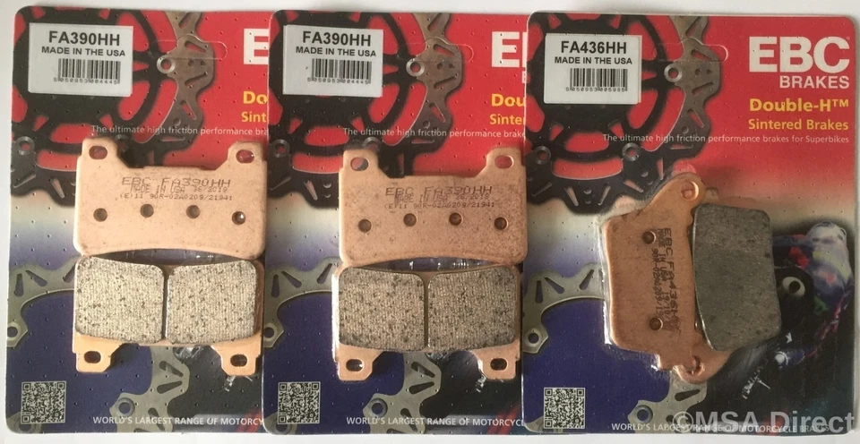 EBC Delantero y Trasero Pastillas Freno de Disco Para Honda CBR1000RR Fireblade