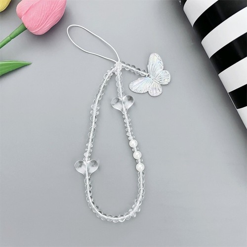 Cartoon Love-heart Butterfly Phone Keychain Phone Charm Accessories - Photo 15 sur 16