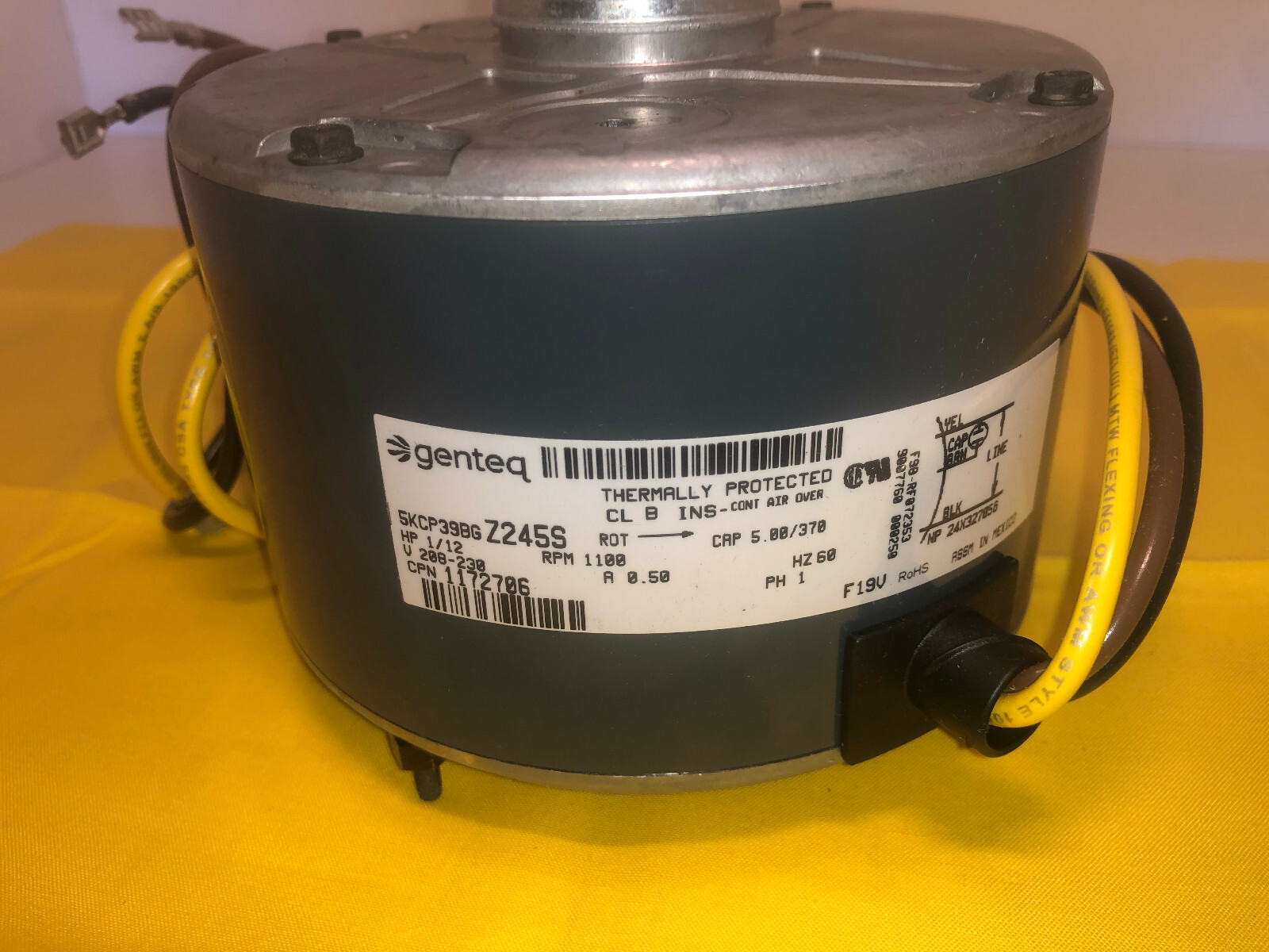 1191326 1/12 hp 1100 rpm Motor Smartcomfort Carrier OEM Part 