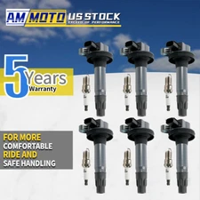 6pcs Ignition Coils +6pcs Spark Plugs for Ford Lincoln Mazda 3.7L 3.5L V6 UF553