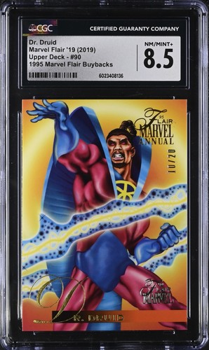 DR DRUID 2019 Flair Marvel #90 1995 BUYBACKS 10/20 THE ONLY CGC MINT 8.5