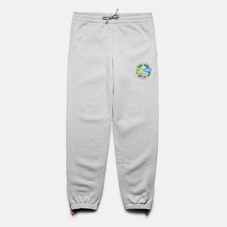 Bodega x New Balance Sweatpants Fleece Joggers Athletic Grey Logos