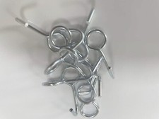 Metal chromed hooks and plastic octogons to install seat covers or hang things