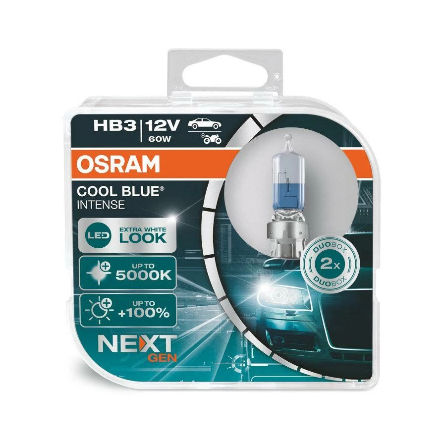HB3 COOL BLUE Halogen Car Bulbs HB3 9005CBN-HCB 5000K Osram - Image 1 of 1
