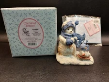 2001 Cherished Teddies 848581 Nora Snowbear Pulling Sled Bear Figurine
