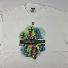 VTG 90s Microsoft Macworld 1998 Apple Graphic T-Shirt Large Computer Tech Web