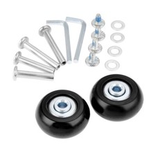 1 par de ruedas de repuesto para maletas bolsas de viaje kit de reparación de equipaje OD 40mm-80mm