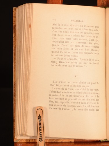 C1926 Graziella A De Lamartine roman français reliure 2024 cuir