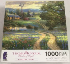 Ceaco Thomas Kinkade Puzzle Country Living  1000 Pieces  Complete