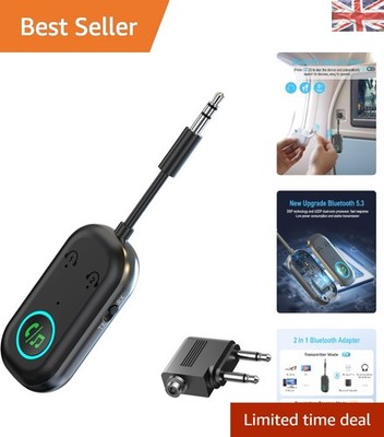 Upgrade Your Sound: Dual Pairing Bluetooth 5.3 Transmitter & Receiver (kompakt)