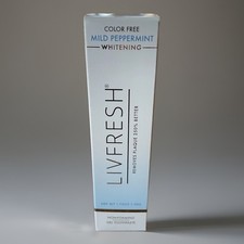 NEW Livfresh Toothpaste Gel Mild Peppermint 1.75 oz Non-Foaming