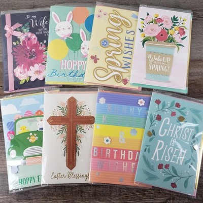 EASTER Greeting Cards with Envelopes Set of 8 Deluxe Faith Based & Fun Pembrook
