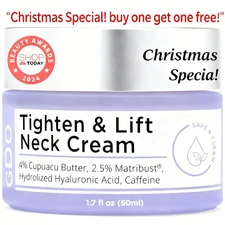 GDO Tighten and Lift Neck Cream Firming Anti-Aging 1.7oz- Clinically Tested