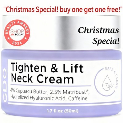 2PCS Tighten and Lift Neck Cream Firming Anti-Aging 1.7oz- Clinically Tested