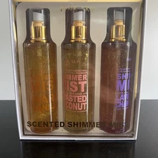 Pink Sky Scented Shimmer Mist Set Vanilla Coconut Lavender Chamomile Sealed
