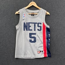 Jason Kidd #5 New Jersey Nets NBA Nike TEENS M Swingman Jersey Rewind Throwback