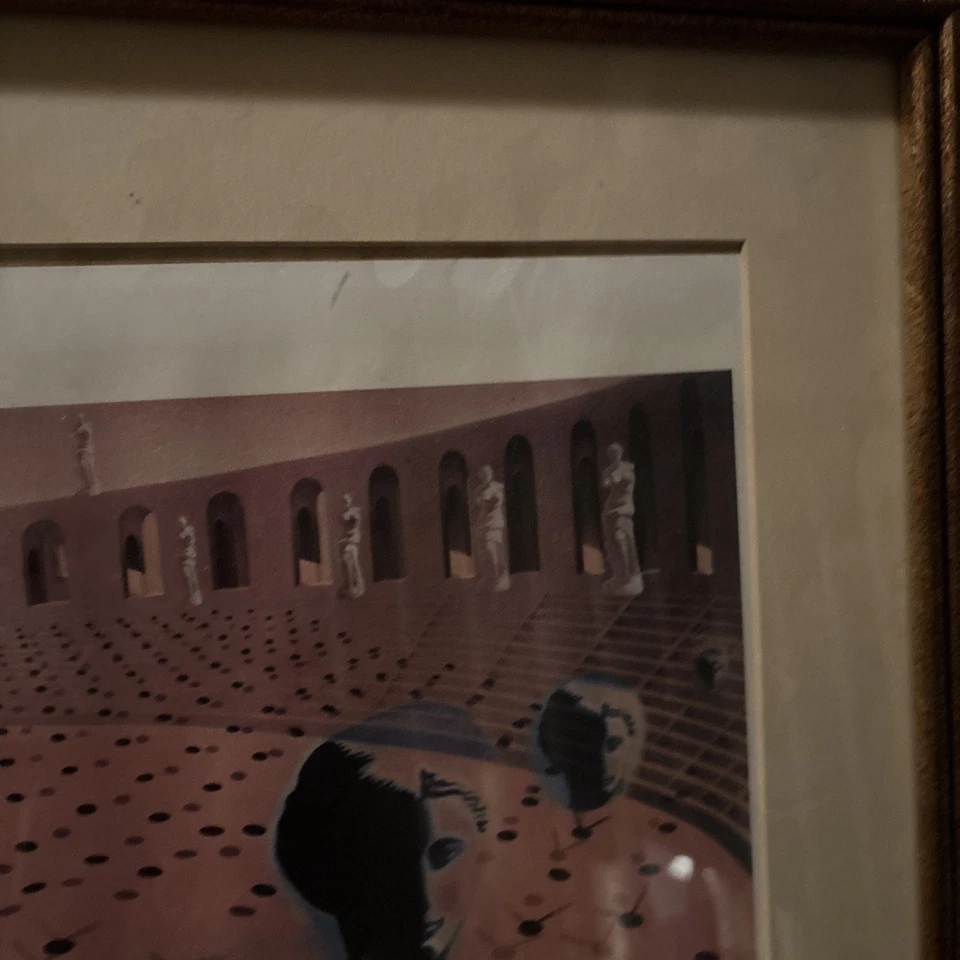 超现实幻想艺术印刷带框抽象梦幻拼贴墙萨尔瓦多·达利大号 — 第 3/4 张图片