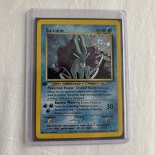 Suicune 14/64 - 1st Edition Neo Revelation Holo Rare - Pokemon - NM