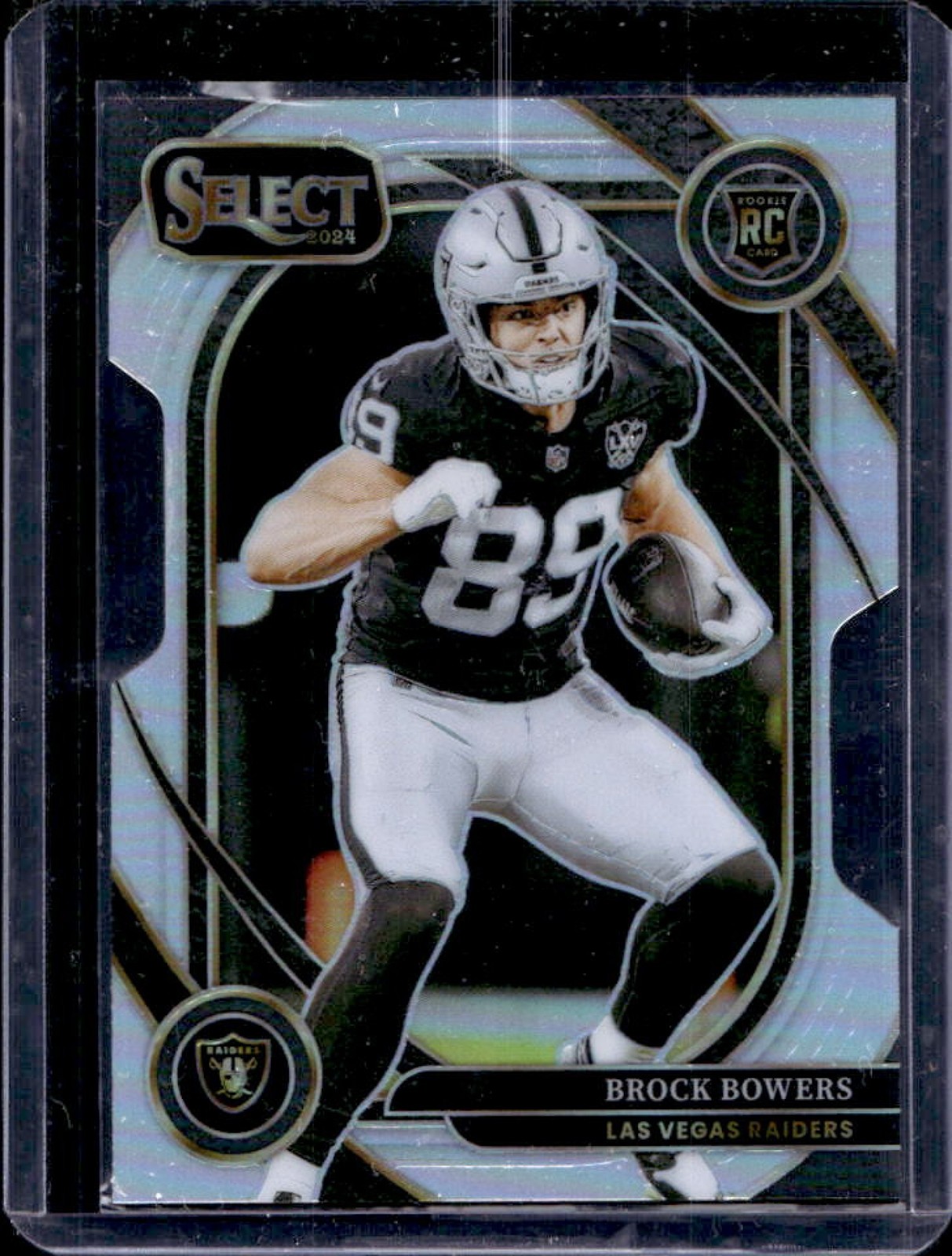 2024 Select Brock Bowers Club RC Silver Prizm Die-Cut #222 Raiders