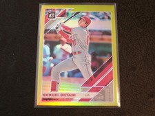 2019 Donruss Optic Yellow Prizm #164 SHOHEI OHTANI SP card! ANGELS!