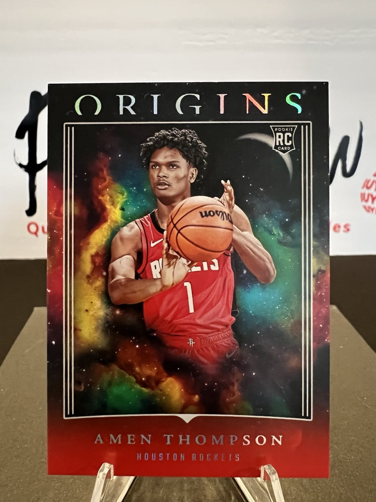 2023-24 Panini Origins Amen Thompson #99 RC Red Rookie Houston Rockets