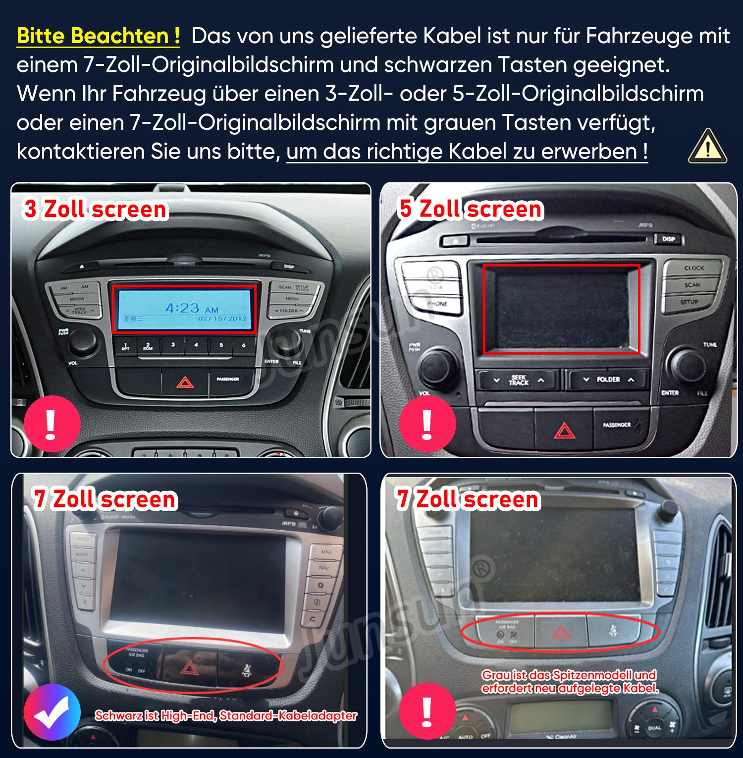 Autoradio Hyundai IX35 2009-2015 con CarPlay e GPS foto 2
