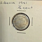 Photo of a 1941 Liberia Half Cent from an eBay listing that sold on Apr 25, 2026