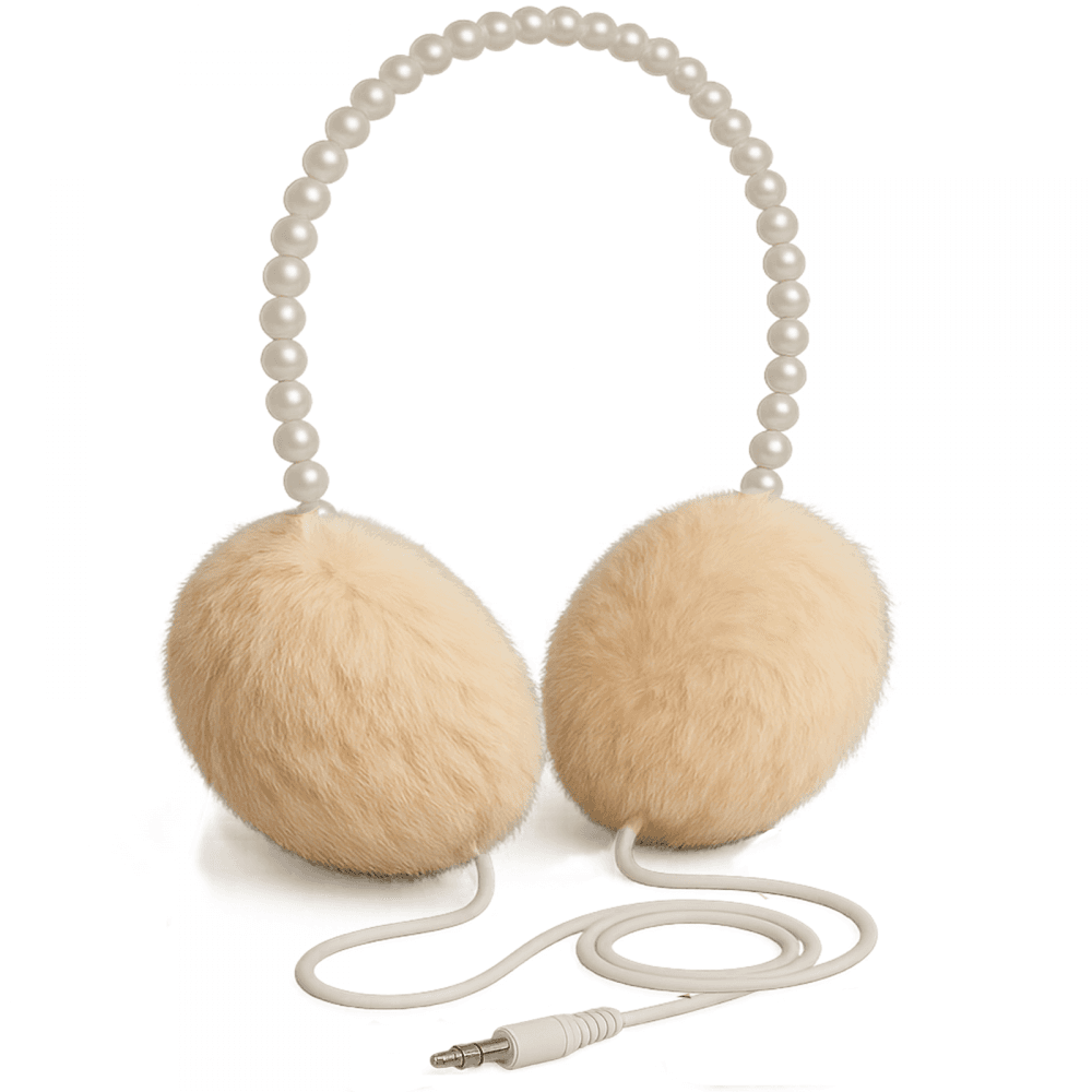 Ear Muffs Pearls Girls Faux Pearl Ear Muffs - WHITE | The Children main image 2