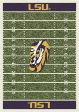 5x8 Milliken LSU Tigers 1152 NCAA Home Field Area Rug - Approx 5'4"x7'8"